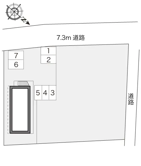 ★手数料０円★前橋市東片貝町　月極駐車場（LP）